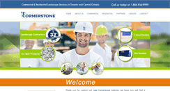Desktop Screenshot of cornerstonelandscaping.com